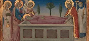 The Burial of Saint Martha, ca. 1460-70. Creator: Sano di Pietro The Burial of Saint Martha, ca. 1460-70. Creator: Sano di Pietro
