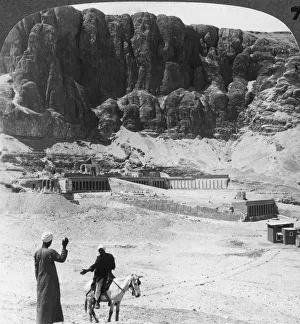 As Said Prints: Buried for ages - colonnaded terraces of the temple at Der-el-Bahri