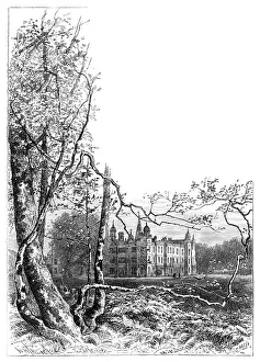 1st Baron Burghley Prints: Burleigh House gardens, Stamford, Lincolnshire, 1900
