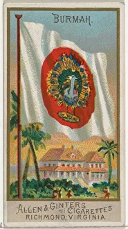 National Flag Prints: Burma, from Flags of All Nations, Series 2 (N10) for Allen & Ginter Cigarettes Brands