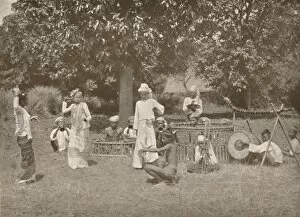 Burmese Musicians and Pwe Dancers, 1900. Creator: Unknown