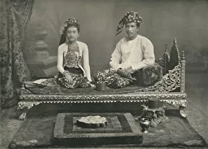 Burmese Collection: Burmese Prince and Princess, 1900. Creator: Unknown