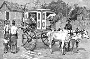 Burmese Prints: Our Burmese sisters going for an afternoon call, 1886. Creator: Unknown