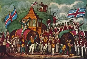 Circuses And Music Halls Gallery: The Burmese War: A Grand Naval and Military Melo-Drama, 1942. Artist: R. Cruikshank