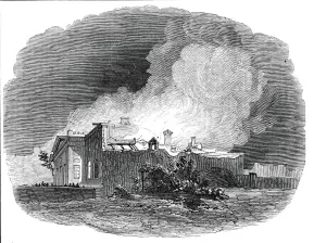 Academy Prints: Burning of the Academy of Fine Arts, Philadelphia, 1845. Creator: Unknown