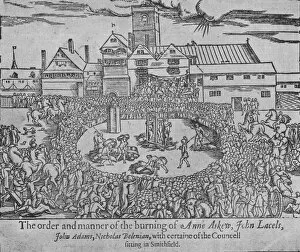 Burned At The Stake Collection: The burning of Anne Askew, John Lascelles, John Adams and Nicholas Belenian, 1546 (1904)