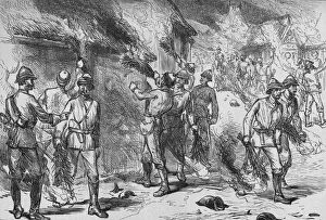 Asante Gallery: Burning of Coomassie, c1880