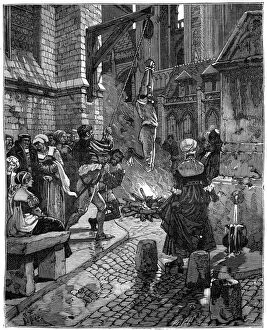 Protestantism Gallery: Burning of a heretic, c16th century (1882-1884). Artist: Spex
