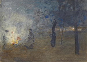 Glowing Prints: Burning Leaves, c1880-1930. Creator: William Forsyth