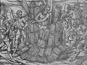 Heresy Gallery: The burning of maister Hierome of Prage, (c1563). Creator: Unknown