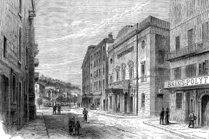 Deaths Prints: Burning of the Municipal Theatre at Nice: the theatre before the fire