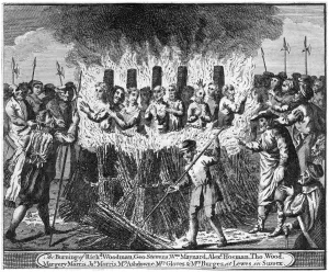 Images Dated 28th July 2008: The Burning of Richard Woodman and nine other protestant martyrs, at Lewes in Sussex