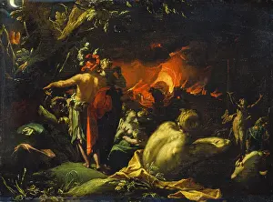 Burning Prints: The Burning of Troy, c1593. Creator: Abraham Bloemaert