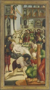 The Burning. Wing from the Saint Agatha Altar, 1523. Artist: Greimold, Jorg (ca 1500-after 1540)