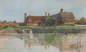 Brick Prints: Burningfold Farm, Dunsfold, Surrey, c1923. Artist: Harold Chalton Bradshaw