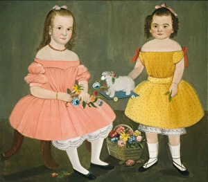 Sisters Gallery: The Burnish Sisters, 1854. Creator: William Matthew Prior
