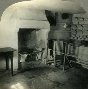 Birthplace Prints: Burns Cottage - Room, where the Poet was Born, Ayr, Scotland, c1930s. Creator: Unknown