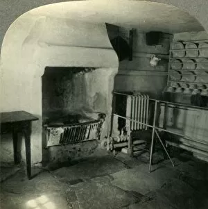 Birthplace Gallery: Burns Cottage - Room, where the Poet was Born, Ayr, Scotland, c1930s. Creator: Unknown