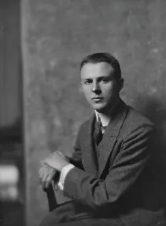 Burns, W.J. Jr. Mr. portrait photograph, 1917. Creator: Arnold Genthe