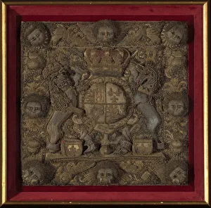 Textured Prints: Burse Panel, England, 18th century. Creator: Unknown