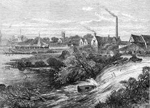 E M W Prints: Bursting of the Napton and Warwick Canal, 1869. Creator: Unknown