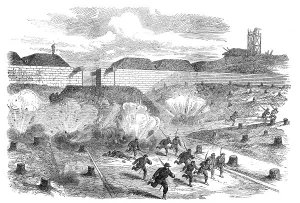 Shelling Prints: Bursting of Prussian shells within the Porte d'Auteuil