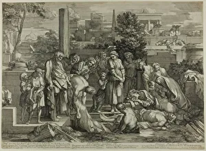 Burying Prints: To Bury the Dead, from The Works of Mercy, 1656–57. Creator: Sébastien Bourdon