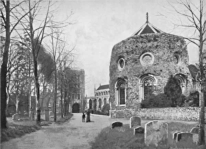 Bury St. Edmunds: Tower, Church and Abbey, c1896. Artist: GA Nichols