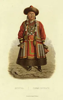 Buryat Woman, 1856. Creator: Ivan Dem'ianovich Bulychev