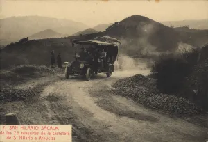 Bus passenger line, running through the road from Sant Hilari Sacalm to Arbucies