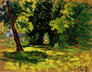 Bushes, 1919. Creator: Alfred William Finch