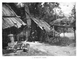 Outback Prints: A Bushmans Home, Australia, 1886. Artist: William Thomas Smedley