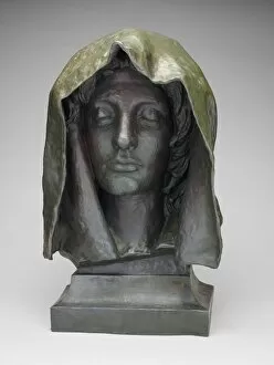 Bust from the Adams Memorial, Modeled 1892-93, cast 1912. Creator: Augustus Saint-Gaudens