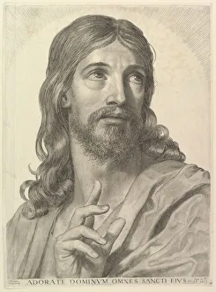 Mellan Claude Collection: Bust of the Adult Christ, 1652. Creator: Claude Mellan