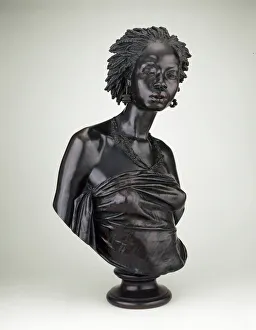 Bust of an African Woman, 1851. Creator: Charles-Henri-Joseph Cordier