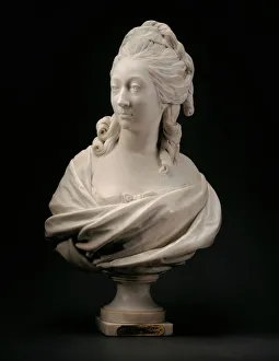 Houdon Jean Antoine Prints: Bust of Anne-Marie-Louise Thomas de Domangeville de Serilly, Comtesse de Pange, 1780