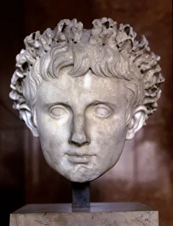 Muse E Du Louvre Prints: Bust of Augustus (Gaius Julius Caesar Octavian) (63 a. C. - 14 d. c. Roman Emperor