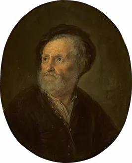 Bust of a Bearded Man, c. 1642 / 1645. Creator: Gerrit Dou