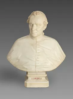 Cardinal Collection: Bust of Cardinal Giacomo Antonelli, 1859. Creator: Auguste Clesinger