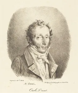 Bust of Carle Vernet, 1817. Creator: Emile Jean-Horace Vernet
