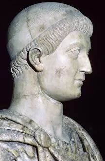 Constans Gallery: Bust of Constans I, 4th century