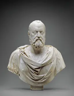 Bust Prints: Bust of Cosimo I, Grand Duke of Tuscany, c1572. Creator: Giovanni Bandini