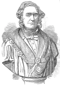 Sanitation Prints: Bust of Dr. Randle Wilbraham Falconer, late Mayor of Bath, 1860. Creator: Unknown
