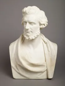 Bust of Felix Mendelssohn-Bartholdy, 1850. Creator: Peter Hollins