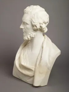 Mendelssohn Bartholdy Felix Prints: Bust of Felix Mendelssohn-Bartholdy, 1850. Creator: Peter Hollins