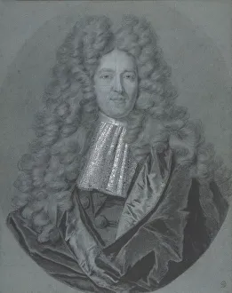 Bust of a Gentleman in an Oval Field, n. d Creator: Hyacinthe Rigaud