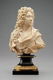 Bust Prints: Bust of a Gentleman, possibly Joseph Addison, c1707. Creator: David le Marchand