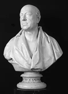 Saunders Prints: Bust of George Saunders, British architect, 1831. Artist: Francis Legatt Chantrey