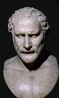 Bust of the Greek statesman Demosthenes, 4th century BC