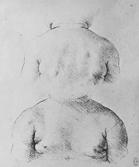 The Bust of an Infant, Front and Back Views, c1480 (1945). Artist: Leonardo da Vinci The Bust of an Infant, Front and Back Views, c1480 (1945). Artist: Leonardo da Vinci